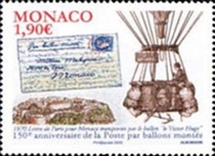 [The 150th Anniversary of the Post Mail "Ballons Montes", type EEO]
