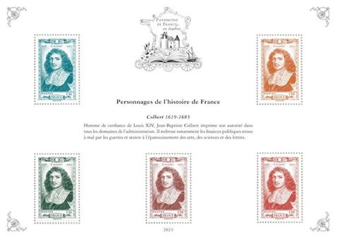 [Philatelic Treasures - Characters from French History - Colbert, 1619-1683, Scrivi ]