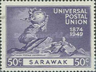 [The 75th Anniversary of Universal Postal Union, type AC]
