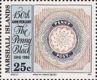 [The 150th Anniversary of the Penny Black, type KD]