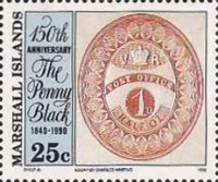 [The 150th Anniversary of the Penny Black, type KE]