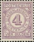 sos netherlands postal money order stamp Mi PW 5  1884