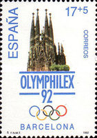 [Olympic Games - Barcelona, Spain & International Philatelic Exhibition OLYMPHILEX `92, type DOT]