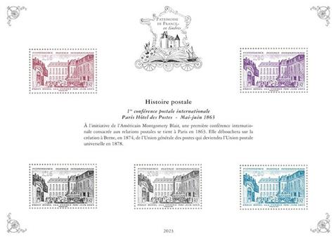 [Philatelic Treasures - Postal History - The 1st International Postal Conference - Paris Hotel, May-June 1863, Scrivi ]