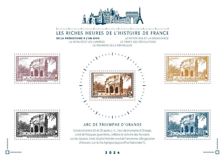 [Philatelic Treasures - The Rich Hours of French History - Arc de Triomphe, type ]