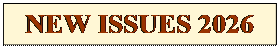 ���� ����: NEW ISSUES 2026