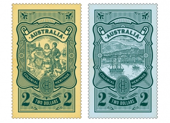 Colonial Heritage Visualising Australia - Set of stamps