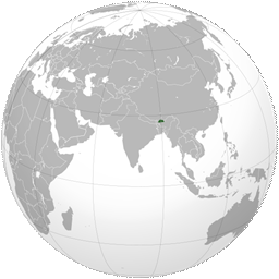 File:Bhutan (orthographic projection).svg