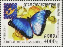 [International Stamp Exhibition "Belgica 2001" - Brussels, Belgium - Butterflies, type BYE]