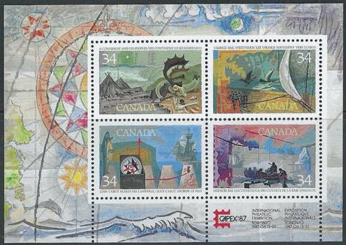 ["Capex '87" International Stamp Exhibition, Toronto. Post Offices, type AIX]