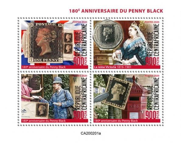 [The 180th Anniversary of Penny Black, type ]