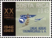 [Airmail - The 20th Anniversary (1966) of LACSA (Costa Rican Airlines), type PM]