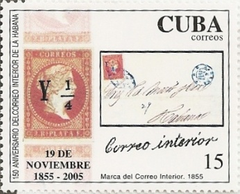 תוצאת תמונה עבור ‪cuba stamps 1862‬‏