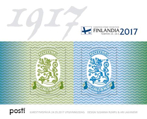 [International Stamp Exhibition FINLANDIA 2017 - Stamp of 1988 Surcharged, type ]
