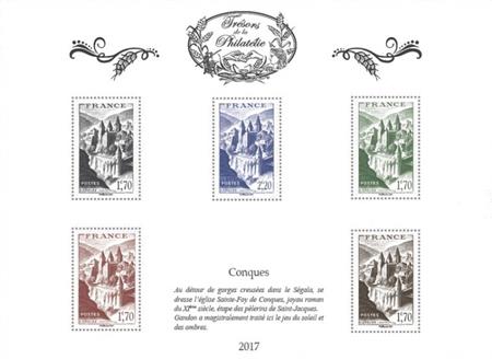 [Philatelic Treasures - Conques Abbey, Scrivi ]