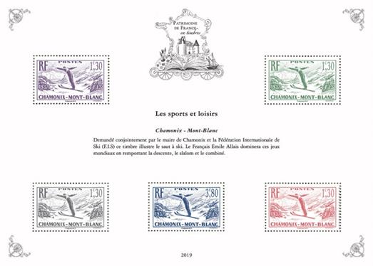[Philatelic Treasures - World Ski Championships 1937 - Chamonix, France, Scrivi ]