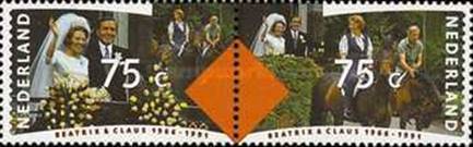 [Queen Beatrix and Prince Claus´s Silver Wedding, type AKB]