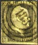 [Value Stamps - Black Print on Colored Paper, type B2]