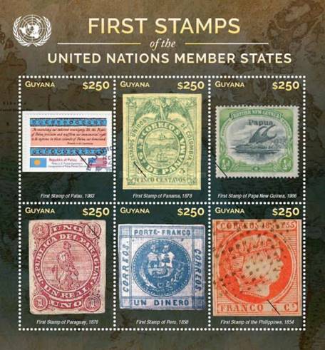 [First Postage Stamps of the United Nations Member States, Scrivi ]