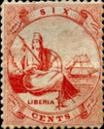 [Liberia - Stamps Printed 1½-2mm Apart on Thick Greyish White Paper, Scrivi A]