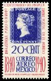 1940 mexico 20+ cent blå
