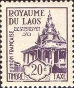 moz ss 4 v-3-- sos laos J2 postage due  1952