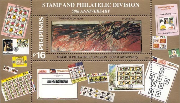 [The 50th Anniversary of Stamp and Philatelic Division - Modern Art, type ]