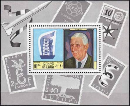 [International Stamp Exhibition "EFIMEX '69" - Mexico City, Mexico - Stamps on Stamps, type IZ]