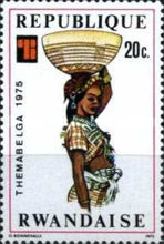 [International Stamp Exhibition "THEMABELGA 1975" - Belgium - African Costumes, type WN]