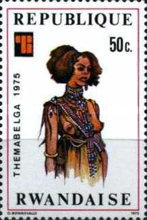[International Stamp Exhibition "THEMABELGA 1975" - Belgium - African Costumes, type WP]