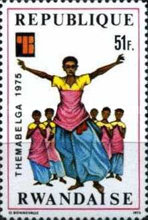 [International Stamp Exhibition "THEMABELGA 1975" - Belgium - African Costumes, type WU]