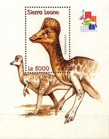 [International Stamp Exhibition "Hong Kong 2001" - Hong Kong, China - Dinosaurs, type ]