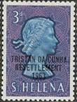 Overprints on St.Helena stamps 13v